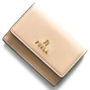 FURLA Camellia Tri fold Wallet Ballerina Pink Beige